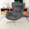 Flash Furniture Gray LeatherSoft Seat, Gray Back, 32.5 W 40.5 H ZB-WING-GY-LEA-GG - alternate 1